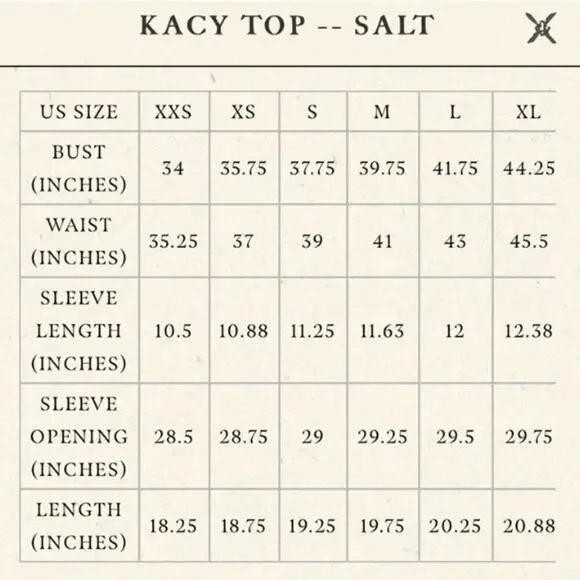 NWT Doen Kacy Embroidered Bow Ribbon Scalloped V Neck Cotton Blouse Top in Salt - Picture 9 of 9